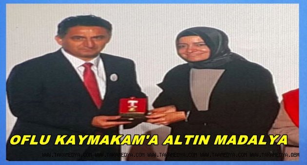Kaymakam Suat Dervişoğlu'na Altın Madalya