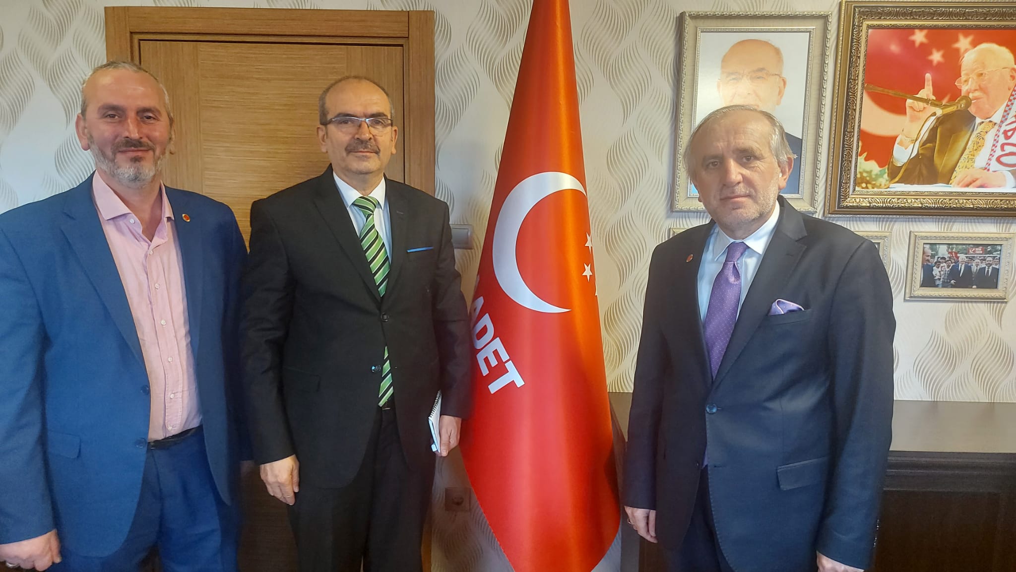 Akbaba Haber Ajansı Trabzon'da ilk resmi ziyaretini Saadet Partisi Cevat Kurt'a yaptı