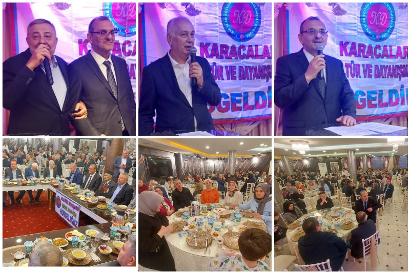 Karacalar Derneği iftar davetinde TDF Başkanı İsmail Şatıroğlu Şampiyonluk sevincimize Kurşun sıktırmayacağız