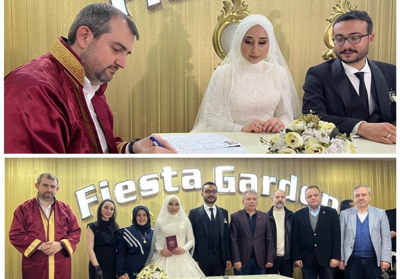 Sefa ve Esra Kazdal'ın mutluluğuna Güngören şahit oldu