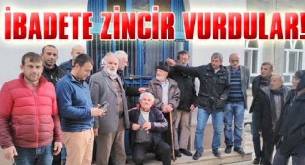 TRABZON'DA CAMİ'YE KİLİT VURDULAR